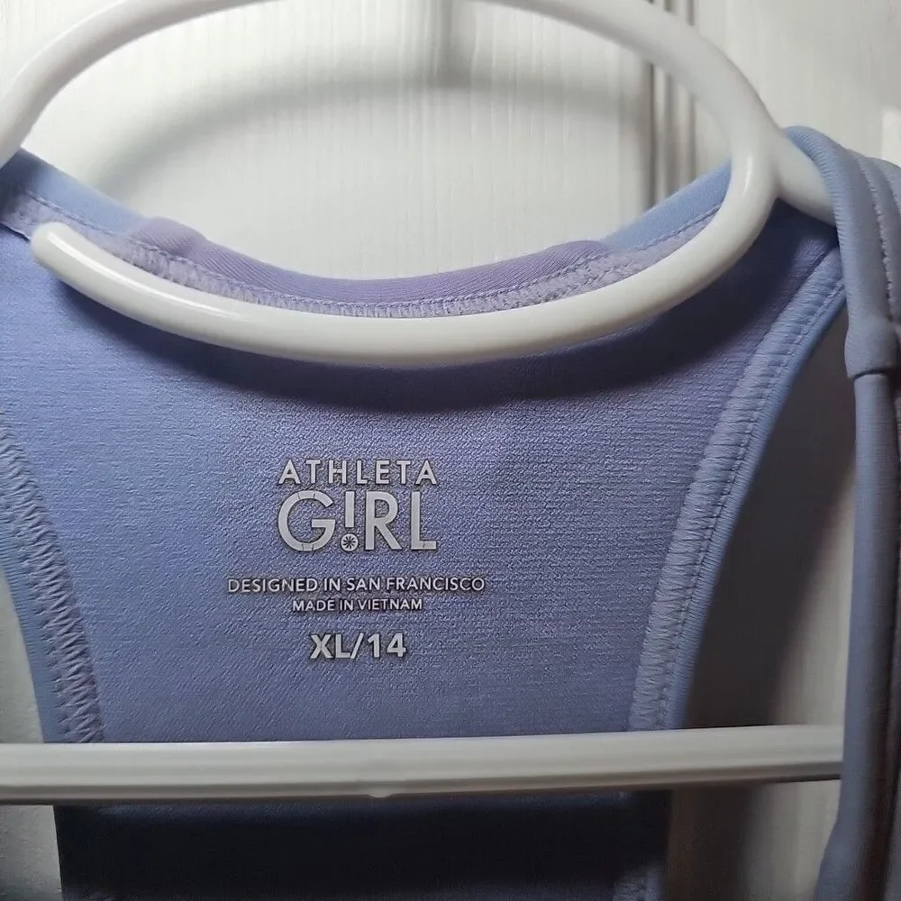 Athleta Girl Racerback Purple Athletic Tank XL14